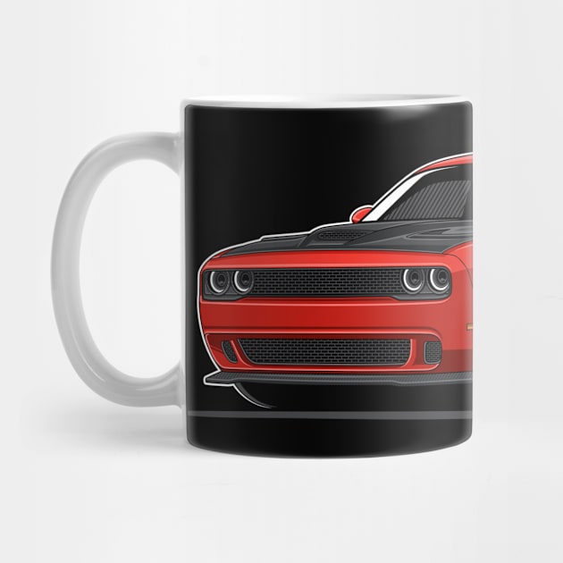 Challenger Hellcat (red) by afrcreativeart